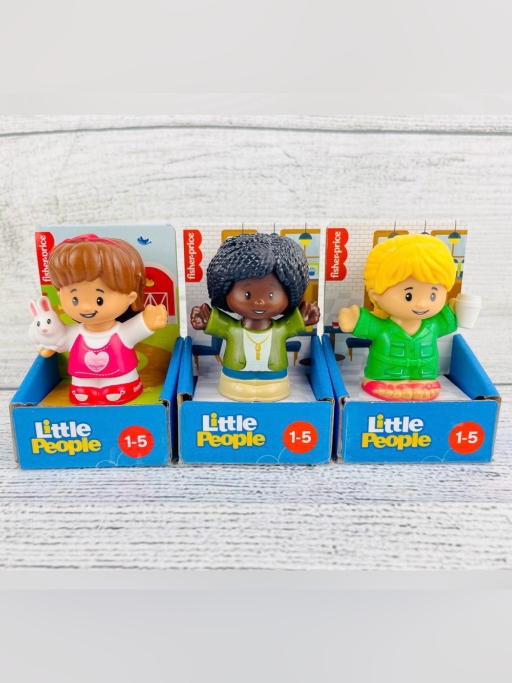 Fisher Price Little People Set of 3 Figures NEW